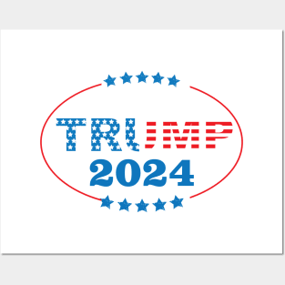 Trump 2024 America First Posters and Art